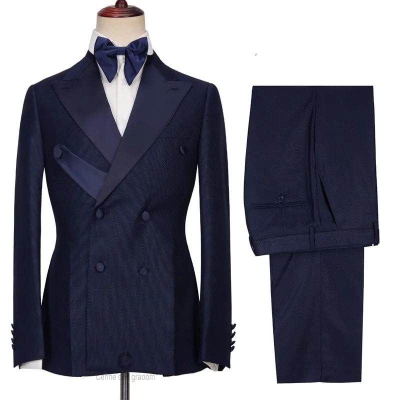 iLoveWedding Slim Formal Suit for Men - Custom Blazer & Pant Set - Buy Center US