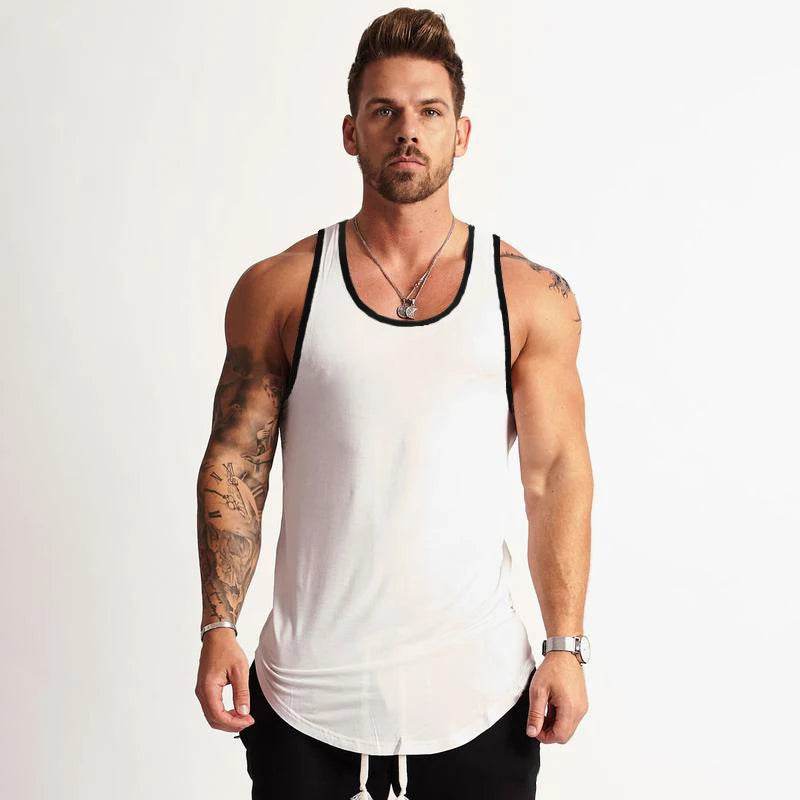 GYM WARRIORS Men's Cotton Bodybuilding Stringer Tank Top - Casual Summer Fit - Buy Center US