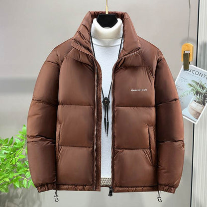 Buycenter Men's Casual Thick Coat - Cotton-Padded Jacket for Youth - Buy Center US