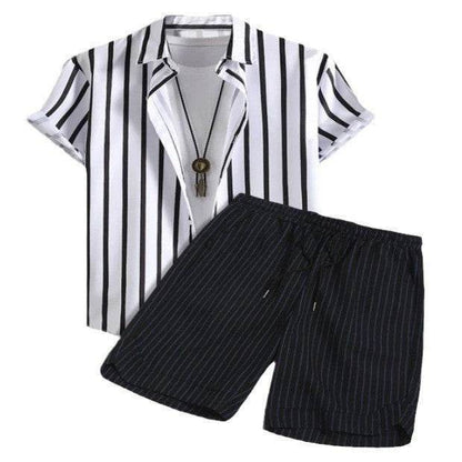 Buycenter Casual Beach Suit: Digital Printing Shirt Cardigan for Summer - Buy Center US