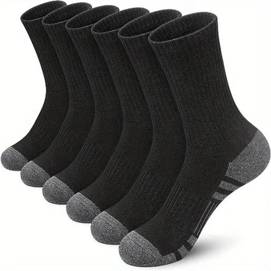 Buycenter Plus Size Color Matching Athletic Socks - Comfortable Mid Tube Design - Buy Center US