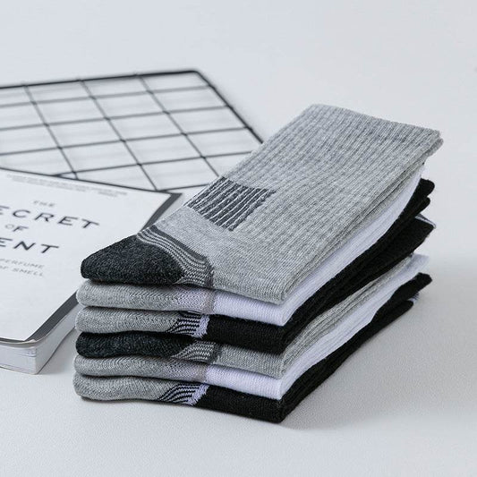 Buycenter Stripe Sports Socks - Sweat-Absorbent & Breathable Comfort - Buy Center US