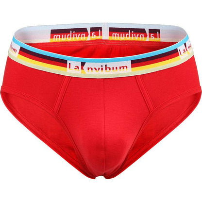 Buycenter Rainbow Cotton Briefs - Stylish Solid Colors for Men - Buy Center US