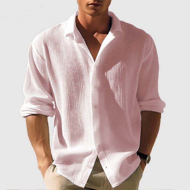 Buycenter Men's Long Sleeve Fashion Tops - Stylish & Comfortable Cotton Apparel - Buy Center US