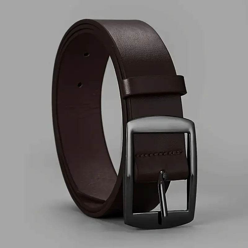 Buycenter Men's Casual Belt - Pin Buckle PU Microfiber Fashion Accessory - Buy Center US