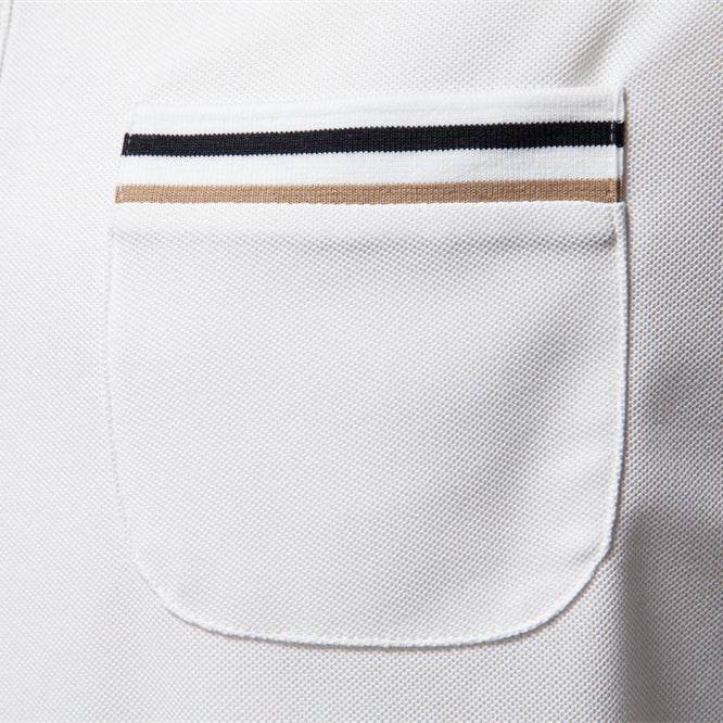 Men's Short-Sleeved Striped Polo Shirt - Casual Business Top for Summer - Buy Center US