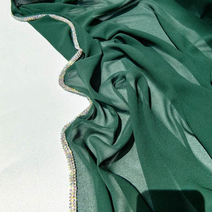 Light Diamond Chiffon Scarves for Women - Elegant Toe-Covered Fashion Accessory - Buy Center US