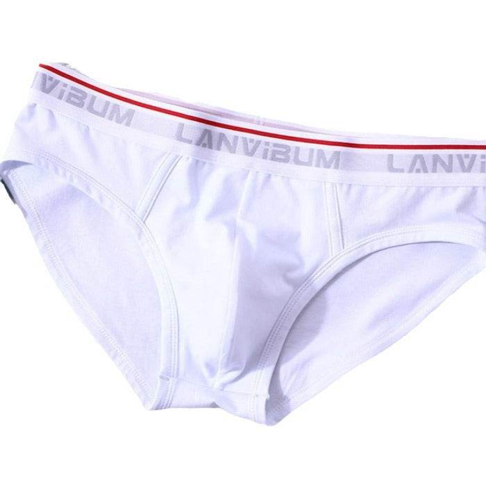 Buycenter Men's Mid-Waist Briefs - Soft Cotton, Solid Colors Available - Buy Center US