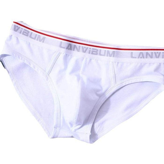 Buycenter Men's Mid-Waist Briefs - Soft Cotton, Solid Colors Available - Buy Center US