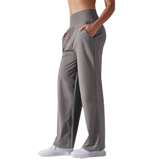 Women's Loose Wide Leg Yoga Pants - Comfortable, Stylish for Running - Buy Center US