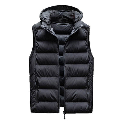 Buycenter Men’s Hooded Waistcoat - Loose Fit, Plus Sizes Available - Buy Center US
