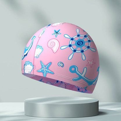 Comfortable High Elastic Swimming Cap - Stylish Patterns for Adults - Buy Center US