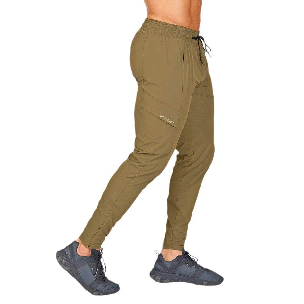 Men's Quick-Drying Track Pants - Elastic Outdoor Sports Wear for Cycling & Running - Buy Center US
