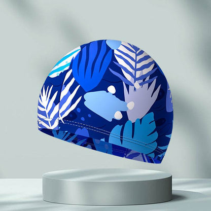 Comfortable High Elastic Swimming Cap - Stylish Patterns for Adults - Buy Center US