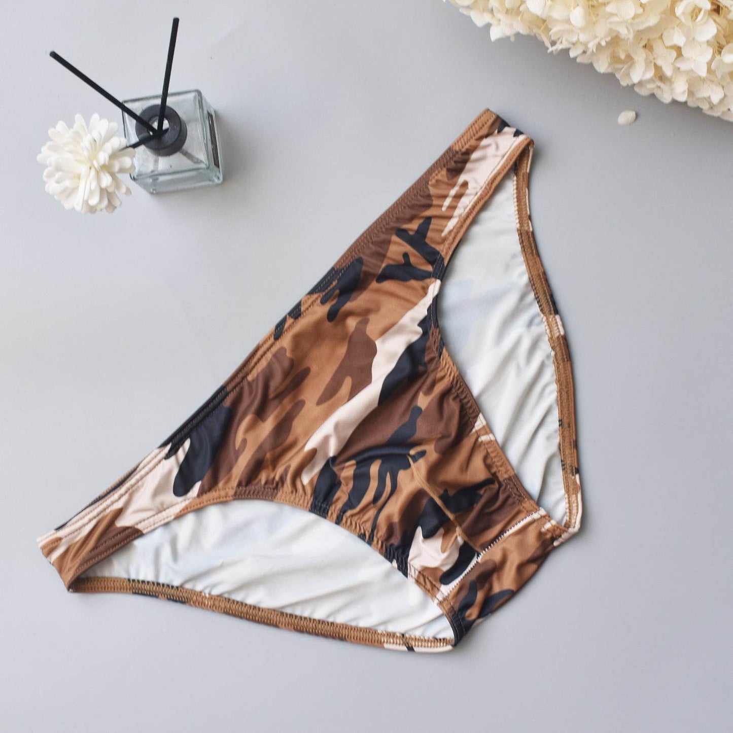 Buycenter Men's Camouflage Briefs - Quick Dry, Low Waist, Four Colors - Buy Center US