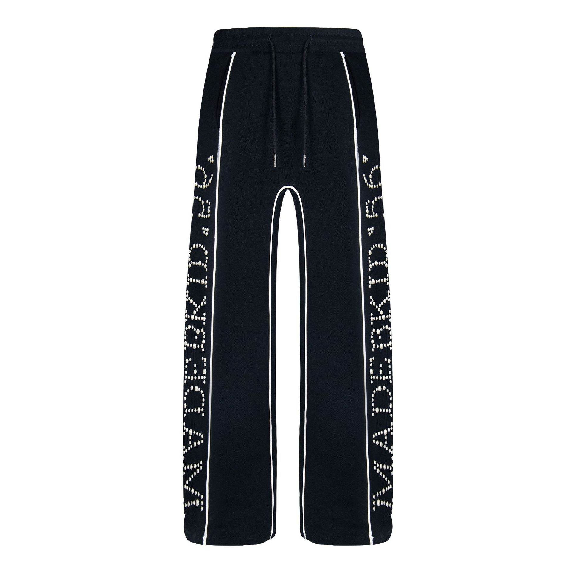Casual Loose Hot Diamond Letter Stripes Sports Pants for Men - Buy Center US