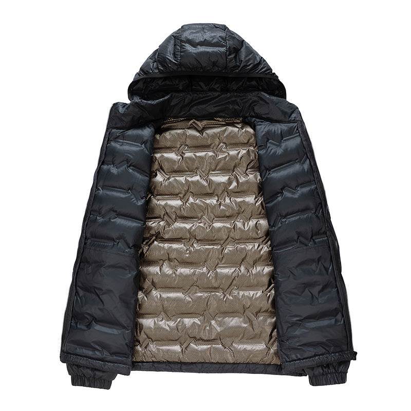 Buycenter Graphene Hooded Down Jacket - Sports Casual, Multiple Sizes - Buy Center US