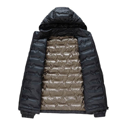 Buycenter Graphene Hooded Down Jacket - Sports Casual, Multiple Sizes - Buy Center US