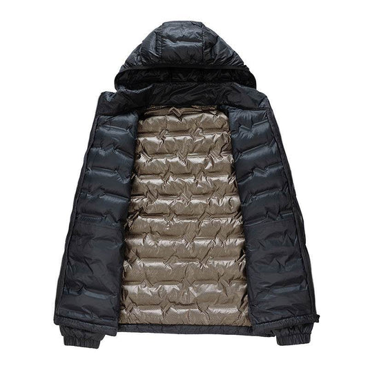 Buycenter Graphene Hooded Down Jacket - Sports Casual, Multiple Sizes - Buy Center US
