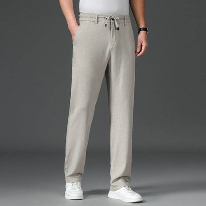 Summer Breathable Loose Straight Pants - Cotton Linen Tencel Blend - Buy Center US