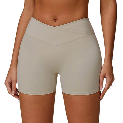 High Waist Yoga Shorts - Moisture Absorbing Sports Shorts for Women - Buy Center US