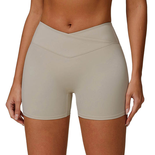 High Waist Yoga Shorts - Moisture Absorbing Sports Shorts for Women - Buy Center US