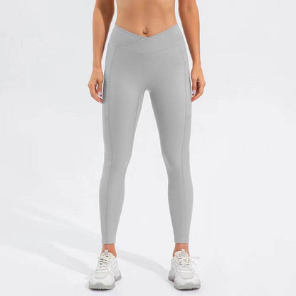 Women's High Waist Yoga Pants - Nude Feel Fitness Tights in Multiple Colors - Buy Center US