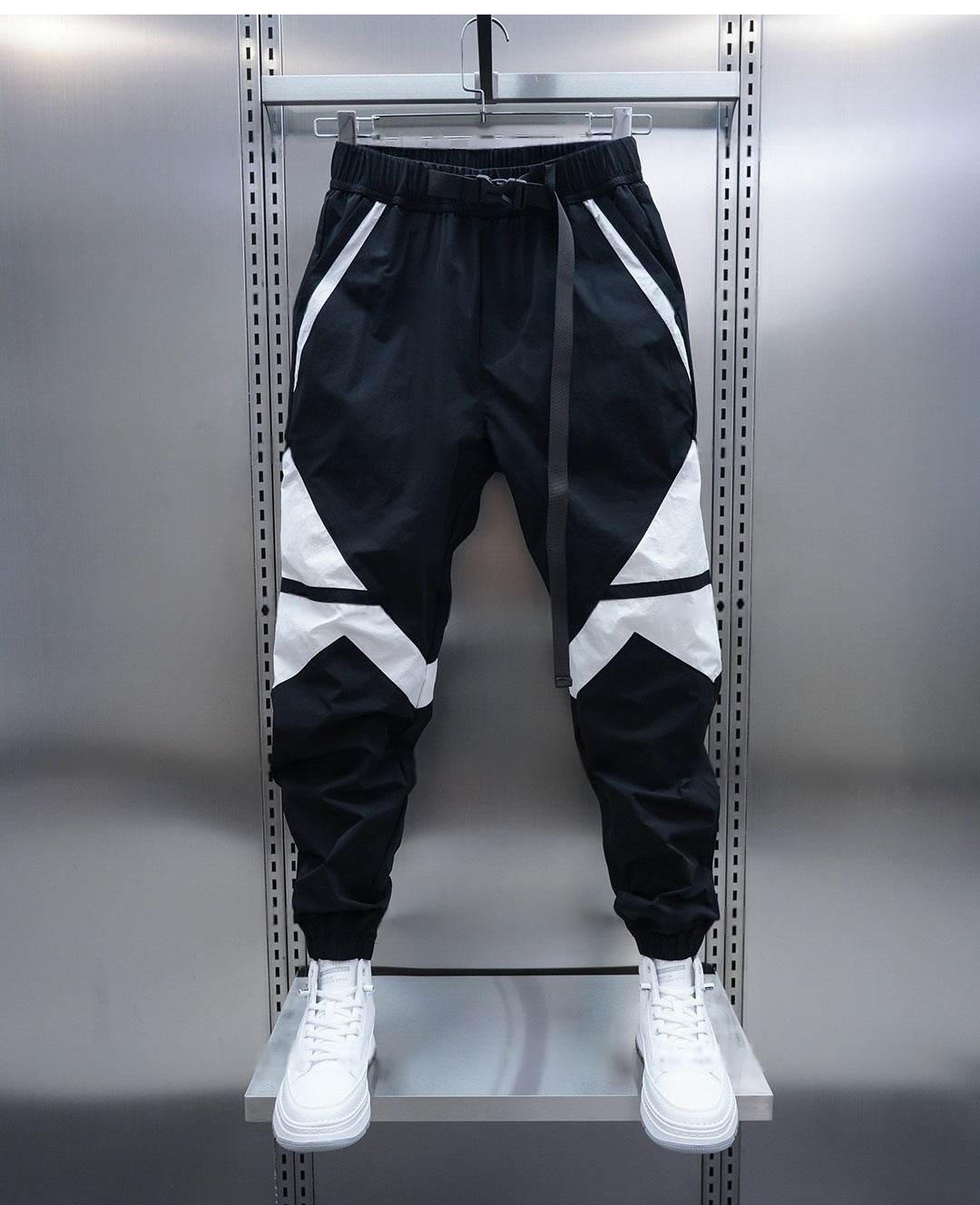 Breathable Men's Casual Banded Pants - Thin, Loose Fit for Comfort - Buy Center US