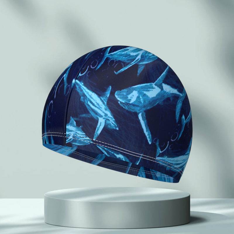 Comfortable High Elastic Swimming Cap - Stylish Patterns for Adults - Buy Center US