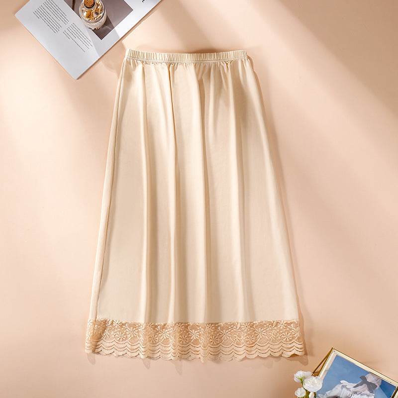 Urban Style Anti-Exposure Half-Length Slip Dress - Long A-Line Skirt - Buy Center US