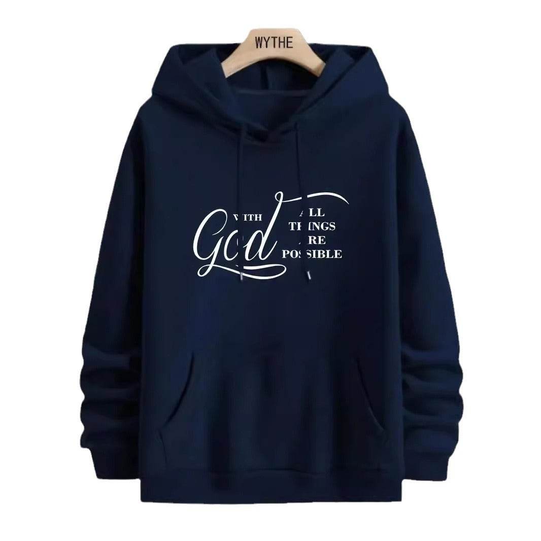 Buycenter Velvet Fall Winter Hoodie - Cotton Pullover for Men - Buy Center US