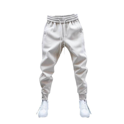 Men's All-Matching Ankle Banded Slacks - Casual Solid Color Pants - Buy Center US