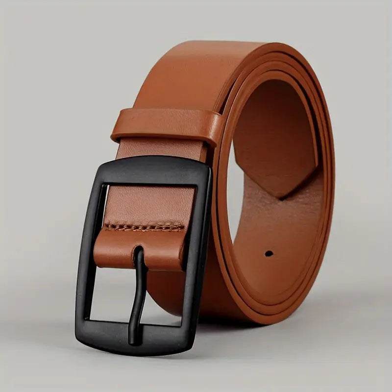 Buycenter Men's Casual Belt - Pin Buckle PU Microfiber Fashion Accessory - Buy Center US