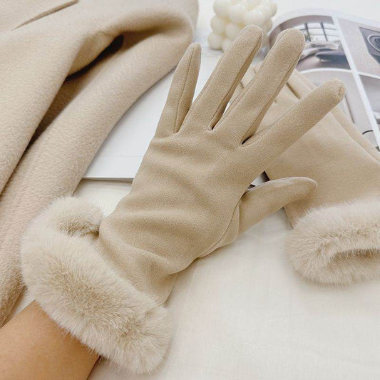 Women's Warm Cycling & Driving Gloves - Touch Screen, Dralon Fabric - Buy Center US