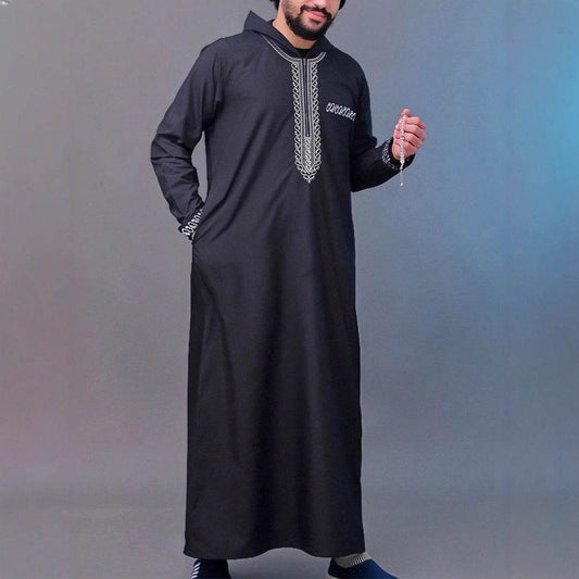 Buycenter Men's Loose Hooded Robe - Comfortable, Stylish, Four Seasons - Buy Center US