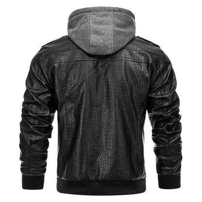 Buycenter Men's PU Leather Coat - Stylish, Retro Winter Jacket - Buy Center US