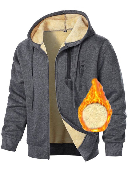 Buycenter Fleece-Lined Men's Sweater - Thickened for Autumn & Winter Comfort - Buy Center US