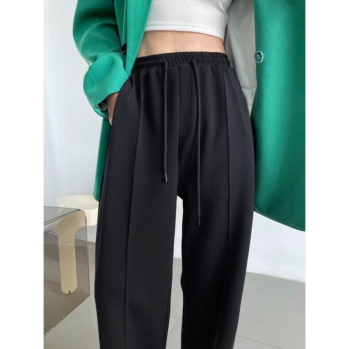 Women's Loose Air Layer Sports Trousers - Casual High Elastic Waist - Buy Center US