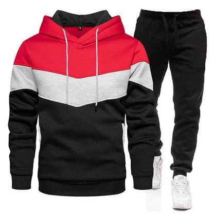 Buycenter Men's Color Matching Hoodie Sportswear Suit - Casual Spring Wear - Buy Center US