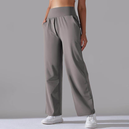 Women's Loose Wide Leg Yoga Pants - Comfortable, Stylish for Running - Buy Center US