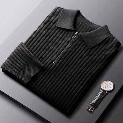 Autumn & Winter Slim-Fit Sweater - Half Zipper Casual Top for Men - Buy Center US