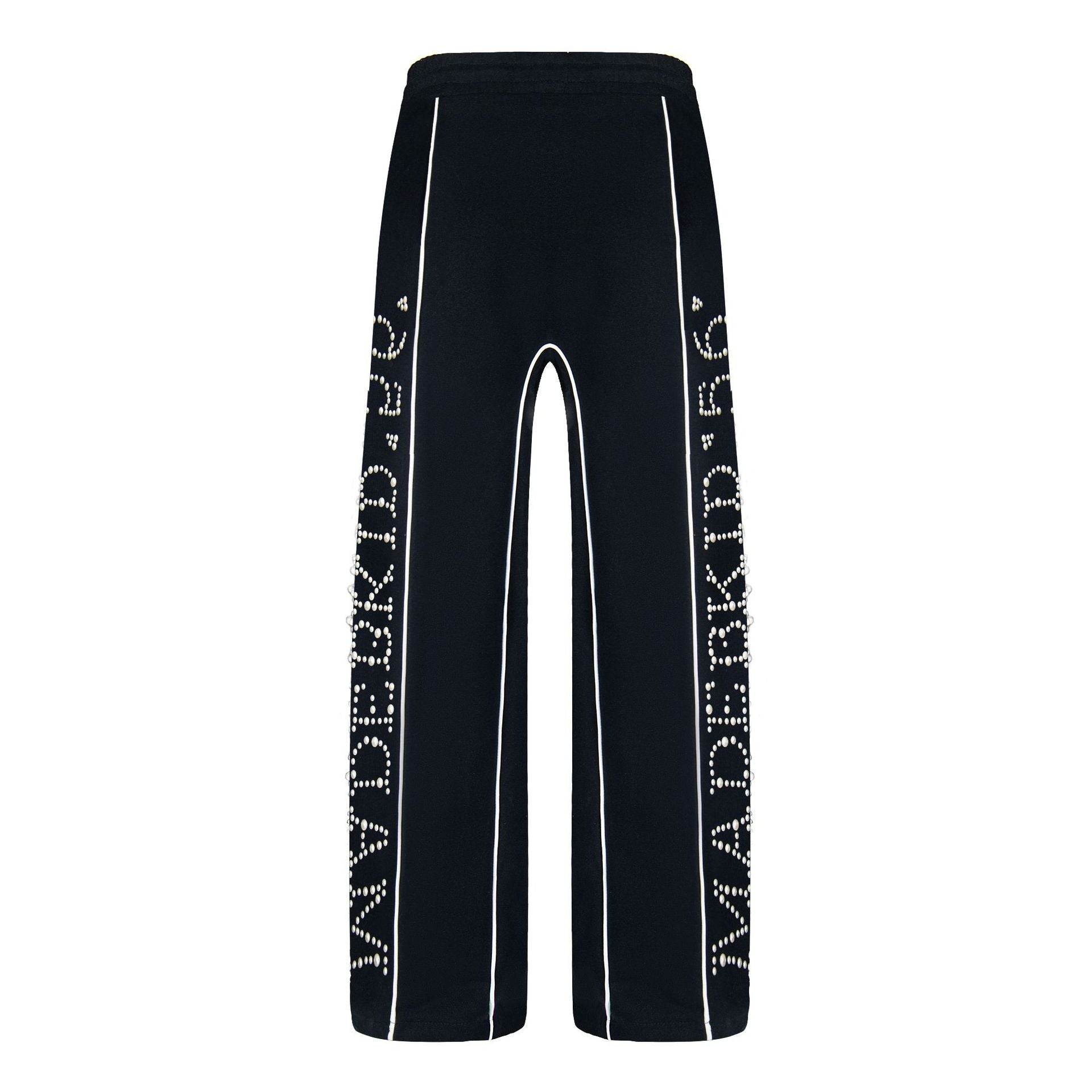 Casual Loose Hot Diamond Letter Stripes Sports Pants for Men - Buy Center US