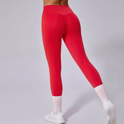 Quick-Drying Fitness Pants - Breathable Nude Feel for Running, Sizes S-XL - Buy Center US