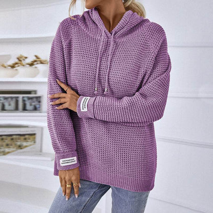 Women's Solid Color Pullover Sweater - Cozy Chenille Knit in Multiple Colors - Buy Center US