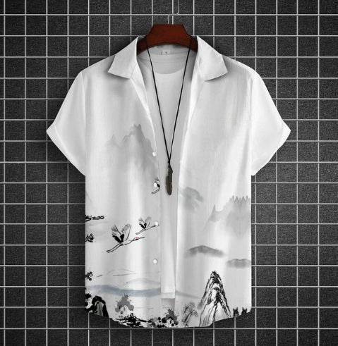 Buycenter Plus Size Casual 3D Short Sleeve Shirt - Summer Fashion - Buy Center US
