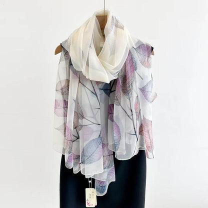 Women's Long Printed Anti-DDoS Scarf - Stylish & Ethnic Design - Buy Center US