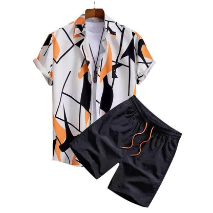 Buycenter Casual Beach Suit: Digital Printing Shirt Cardigan for Summer - Buy Center US