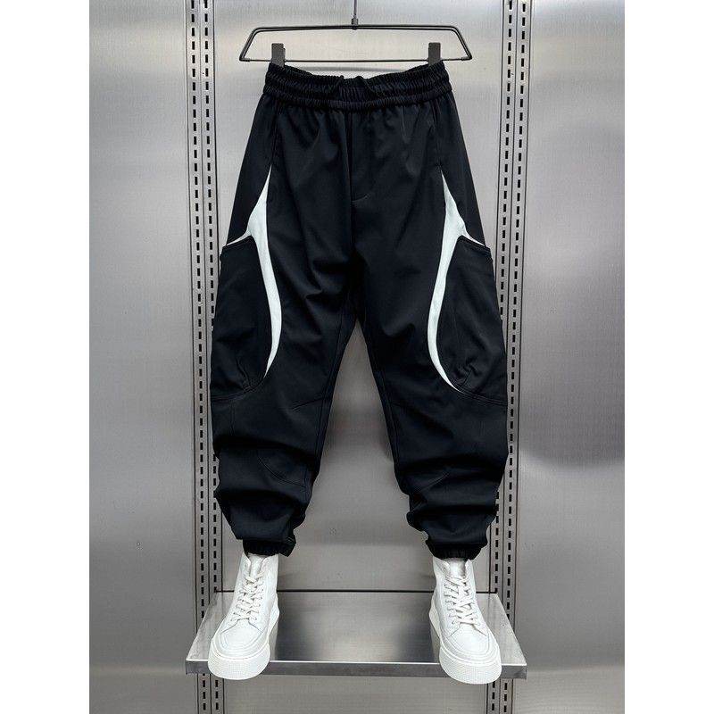 Men's Korean Style Outdoor Overalls - Spring and Autumn Solid Pants - Buy Center US