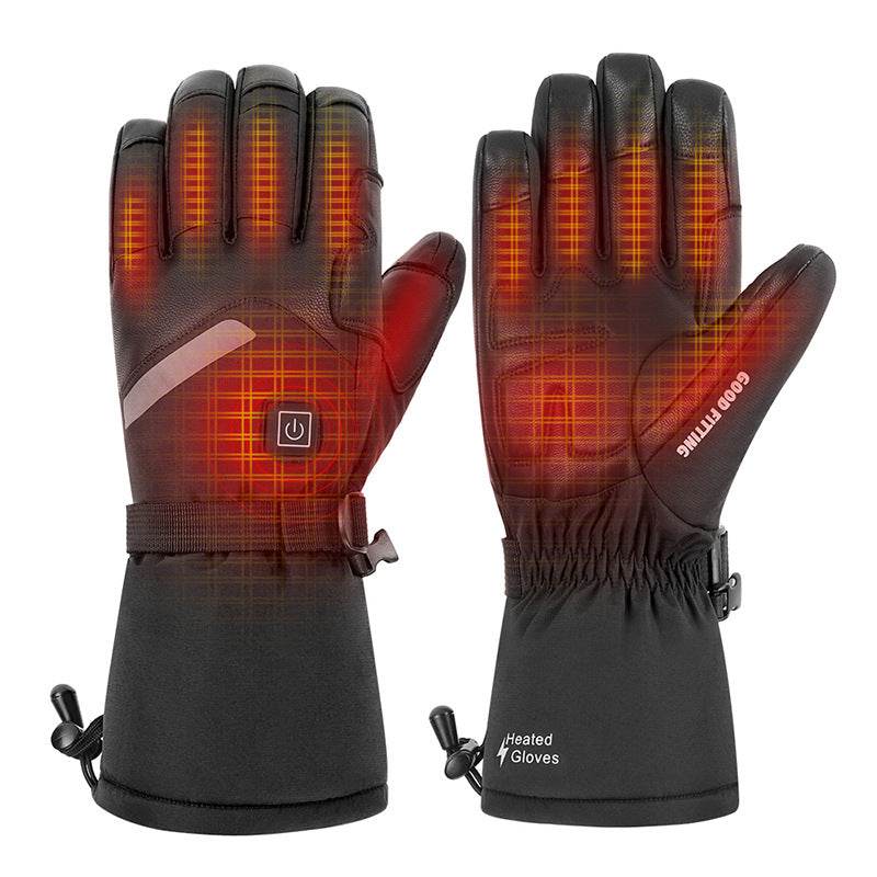 Buycenter Sheepskin Electric Heating Gloves - Smart Touch for Skiing - Buy Center US