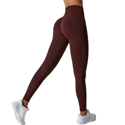 Seamless Peach Hip Raise Yoga Pants - Stylish Fitness Leggings for All Activities - Buy Center US